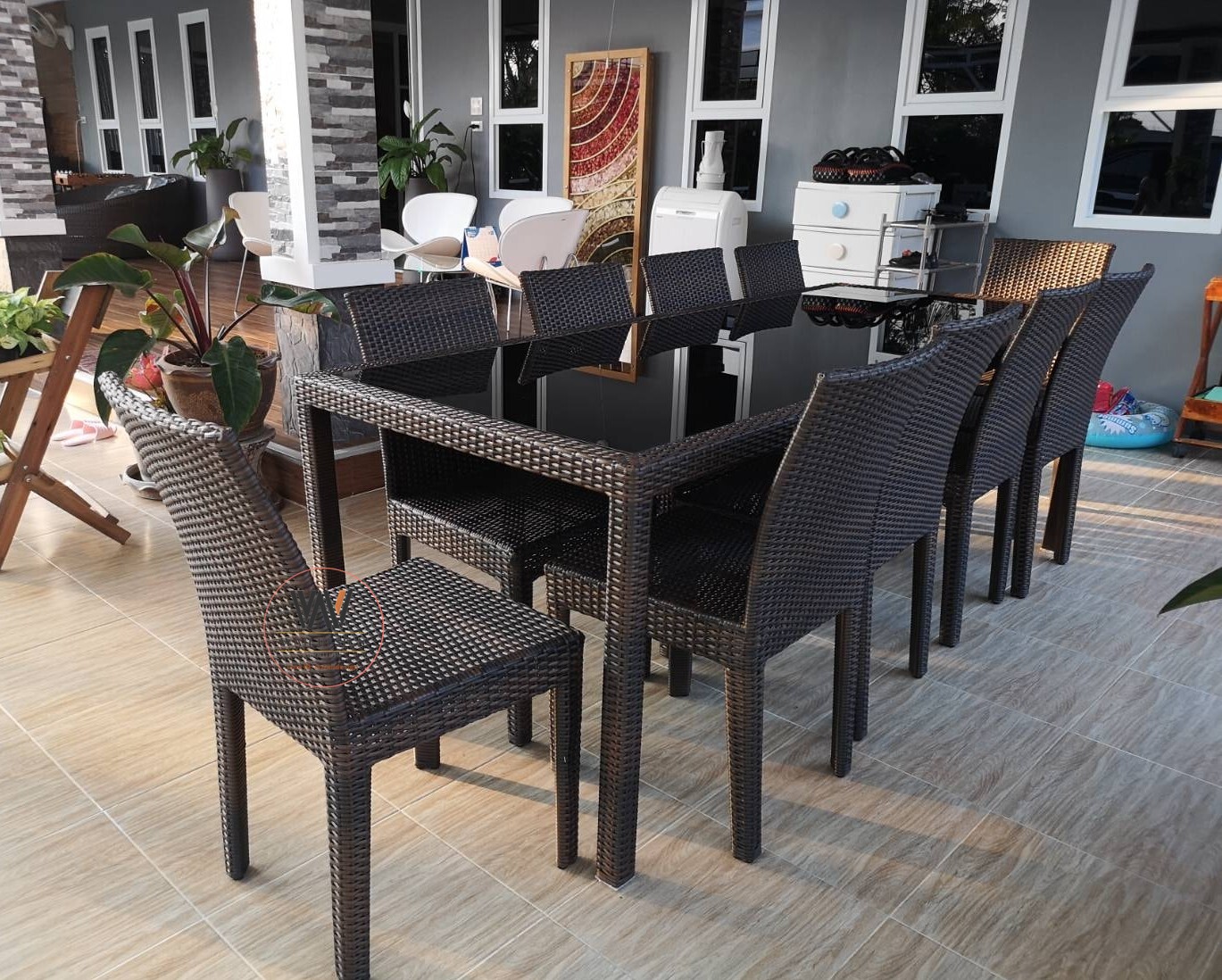 Rattan Dining set DI-002 - waiidesign.com