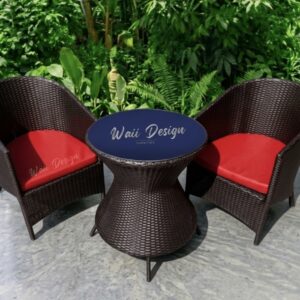 ชุดระเบียงหวายเทียม Coffee set ST-005