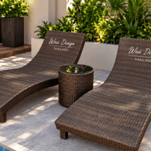 เตียงสระน้ำหวายเทียม Sunbed-SB-001