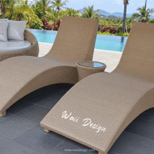 เตียงสระน้ำหวายเทียม Sunbed-SB-003