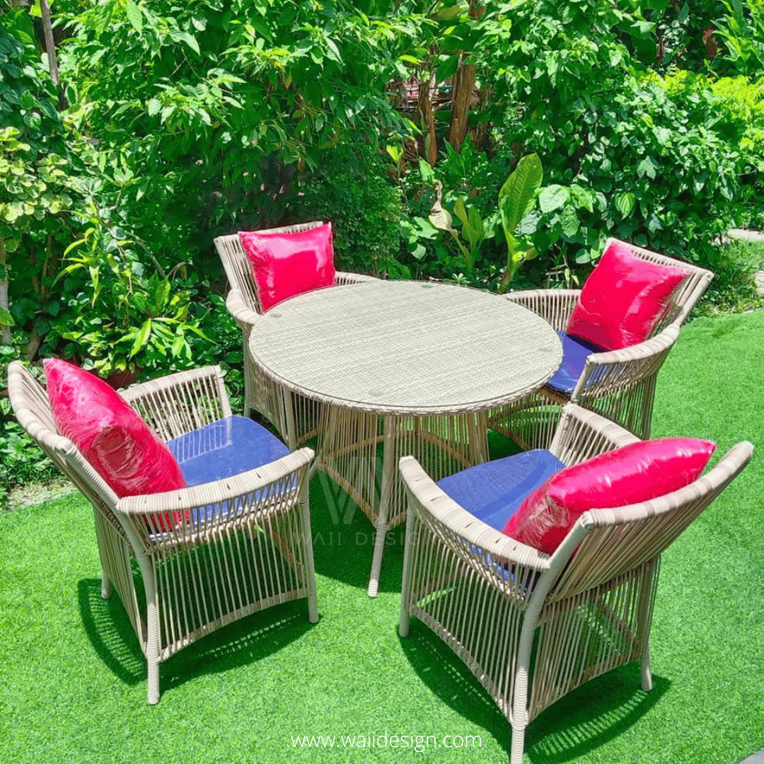 Rattan Dining set DI-014 - waiidesign.com