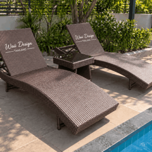 เตียงสระน้ำหวายเทียม Sunbed-SB-008