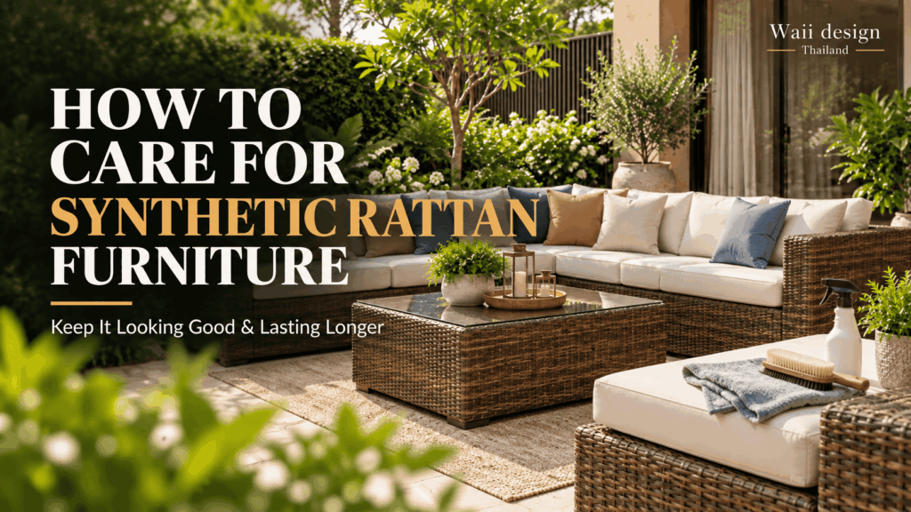 How to care for synthetic rattan furniture