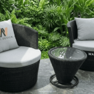 ชุดระเบียงหวายเทียม Coffee set ST-018