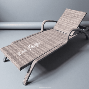 เตียงสระน้ำหวายเทียม Sunbed-SB-026