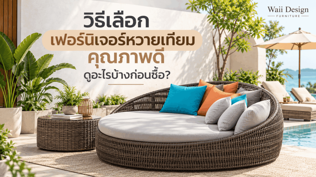 ฟอร์นิเจอร์หวายเทียมคุณภาพดี Waii Design